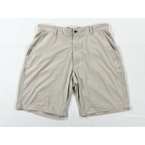 FootJoy FJ Performance Golf Shorts Men's 35 Beige Khaki Lightweight Flat Front